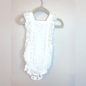 Bonny Baby eyelet white romper. 18 month.